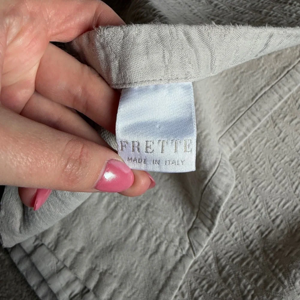 Frette Italy Luxury 100% Cotton White Matelassé‎ Coverlet – Queen